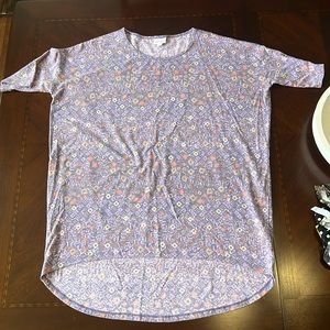 LAST CHANCE LuLaRoe Irma size M 10-12 light purple with tan and orange